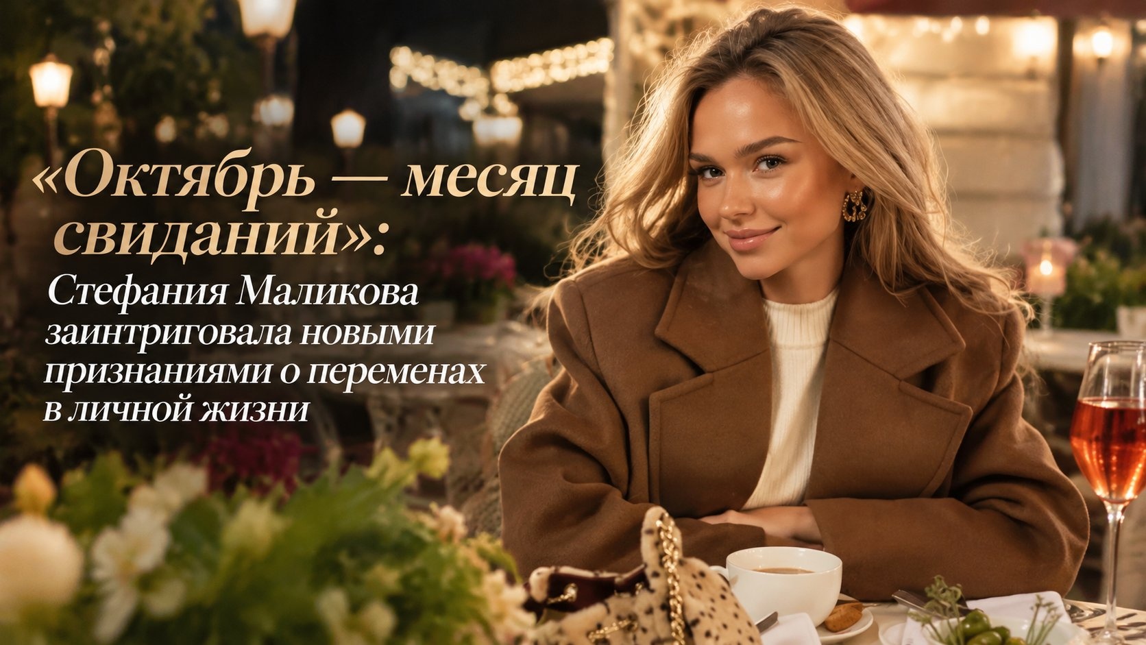 «Октябрь — месяц свиданий»: Стефания Маликова заинтриговала новыми признаниями о переменах в личной жизни