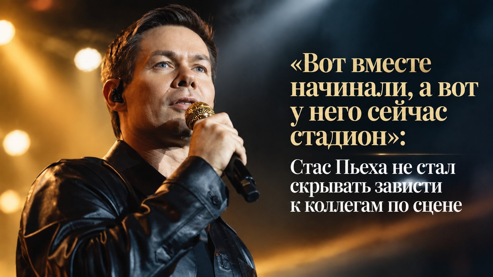 «Вот вместе начинали, а вот у него сейчас стадион»: Стас Пьеха не стал скрывать зависти к коллегам по сцене