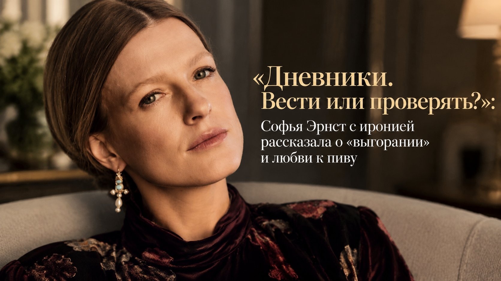 «Дневники. Вести или проверять?»: Софья Эрнст с иронией рассказала о «выгорании» и любви к пиву