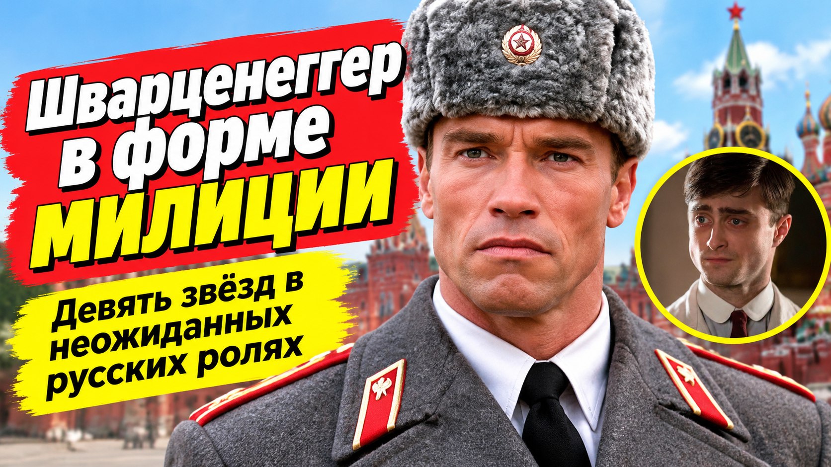 Милиционер Шварценеггер и снайпер Джуд Лоу: зарубежные звёзды в непривычных русских ролях