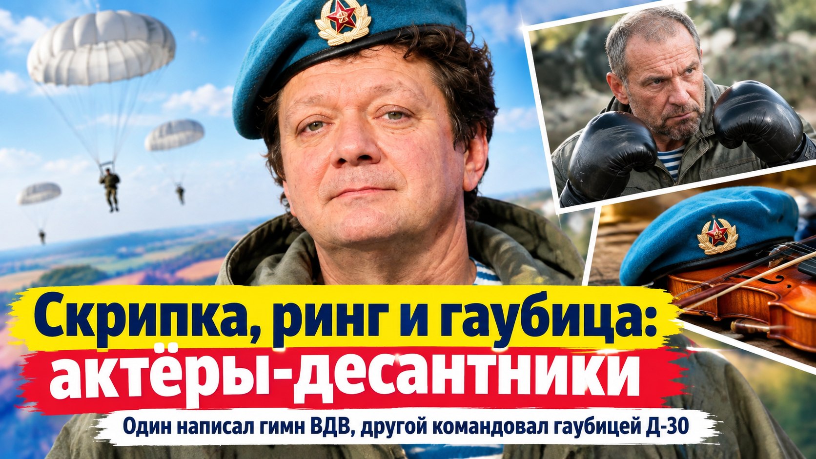Скрипка, ринг и гаубица: как семь актёров прошли школу ВДВ