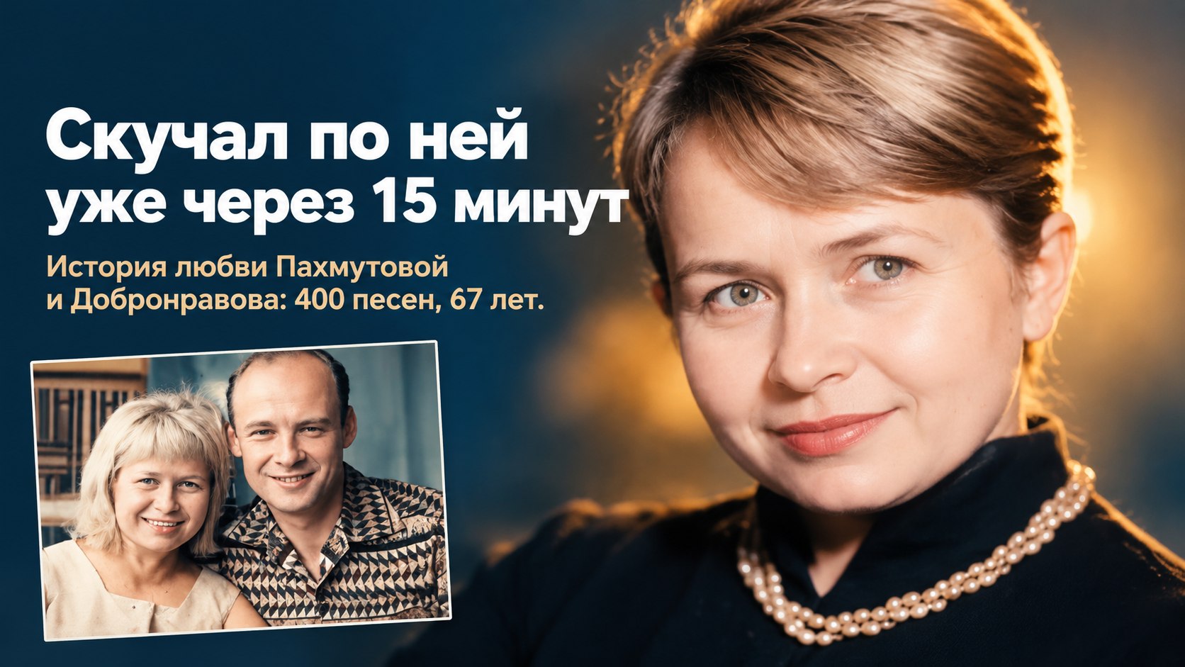 Николай Добронравов скучал по Пахмутовой уже через 15 минут — и так все 67 лет