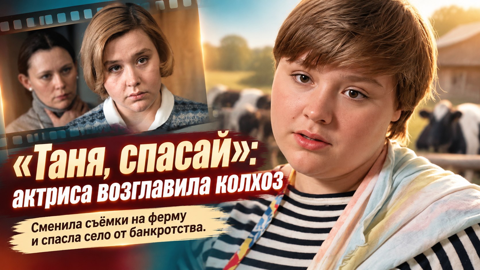 «Таня, спасай, больше некому»: актриса Татьяна Агафонова возглавила разоряющийся колхоз
