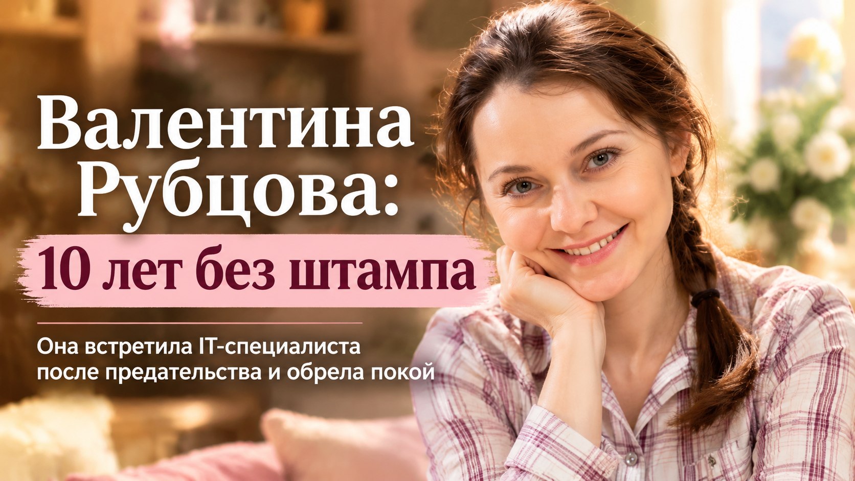 Валентина Рубцова встретила мужа после тяжелого разрыва и десять лет не спешила в ЗАГС